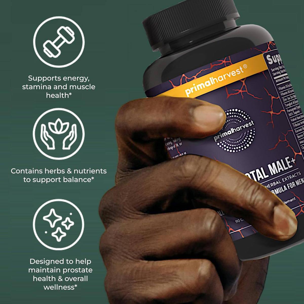 Primal Harvest Total Male+ - Daily Supplement for Men - görsel 6