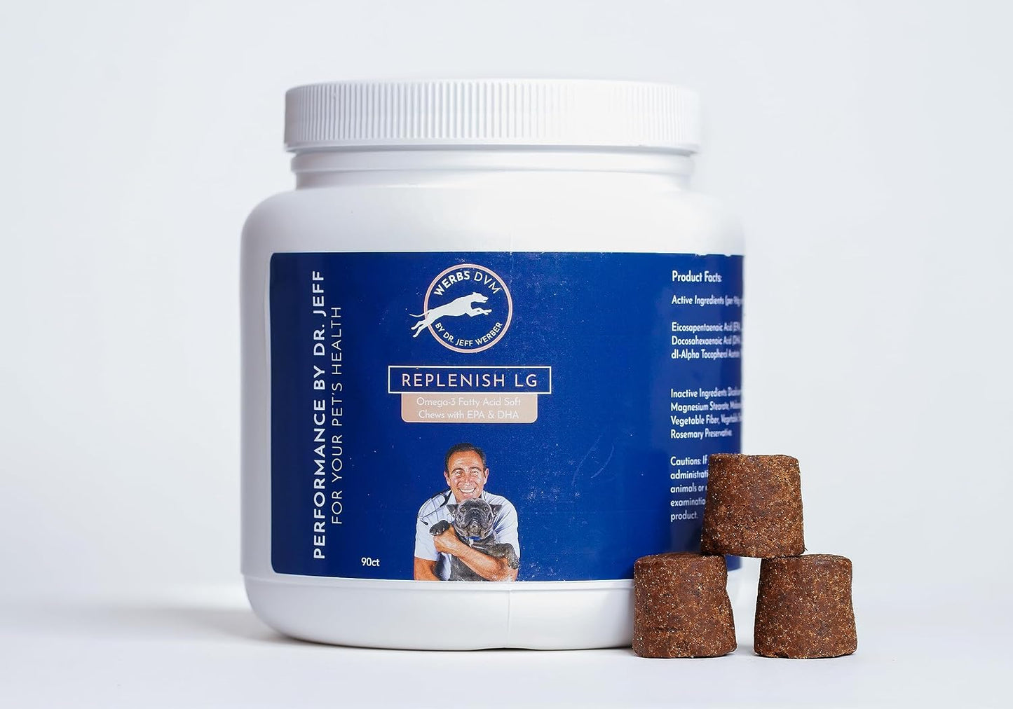 Dr. Jeff Werber Replenish Omega-3 Fatty Acid Chews for Dogs – Small/Medium, 60 Count - görsel 8