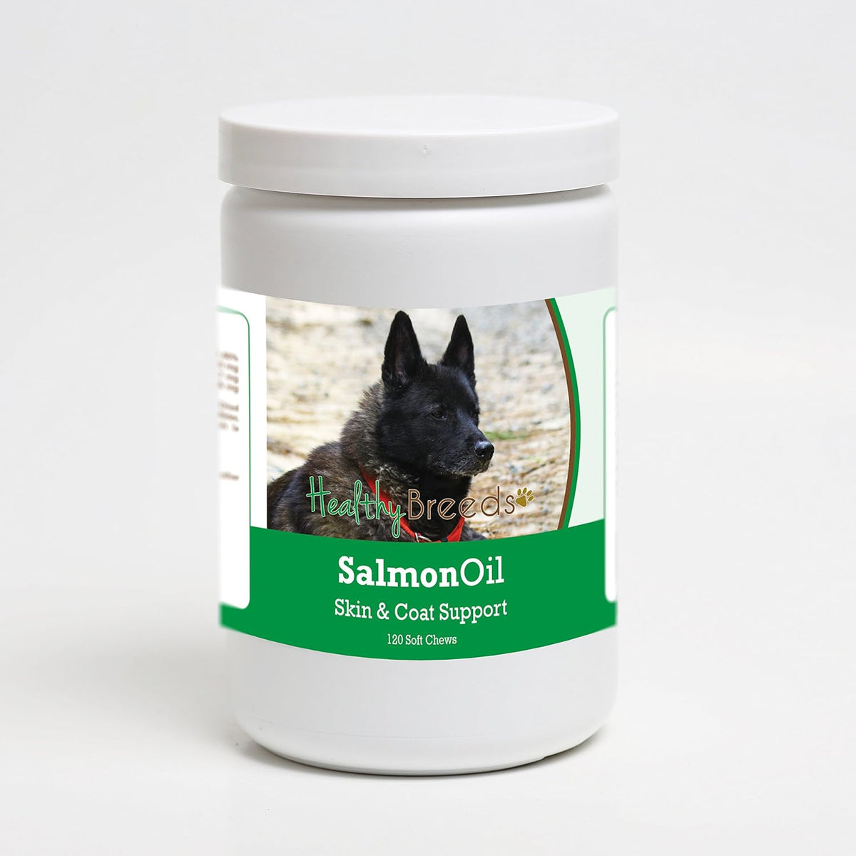 Healthy Breeds Norwegian Elkhound Salmon Oil Soft Chews 120 Count - görsel 1