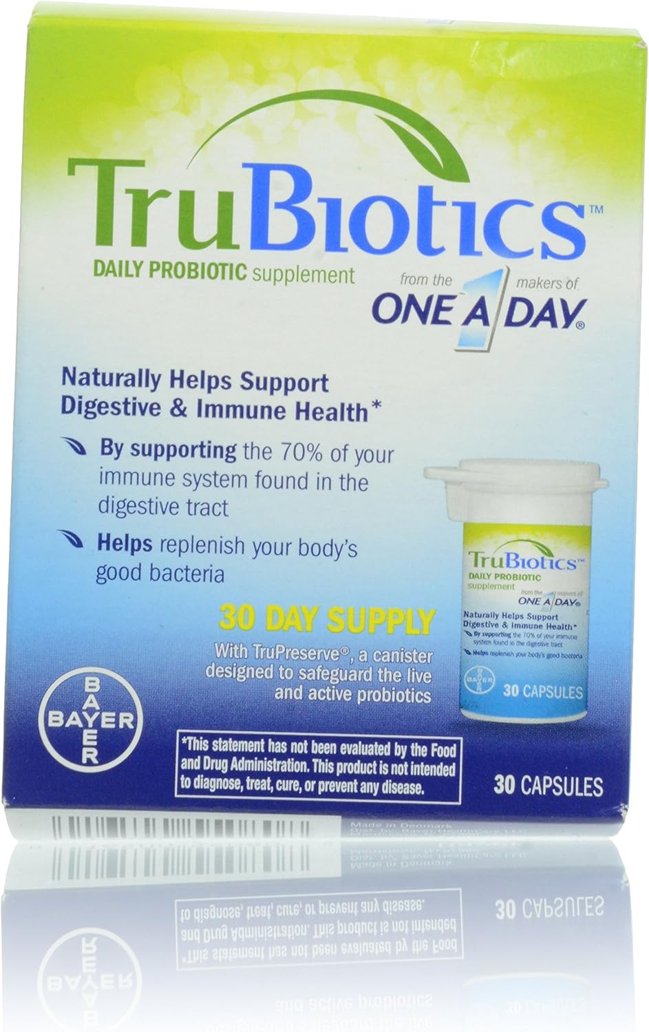 TruBiotics Probiotic Supplement Capsules, 30 Count - görsel 1