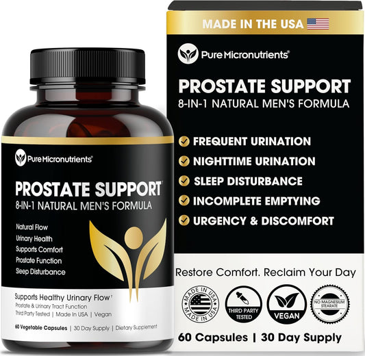 Pure Micronutrients Advanced Prostate Health Supplement - Saw Palmetto, Beta-Sitosterol, Stinging Nettle Root, & Lycopene - Bladder Control & Urinary Support for Men