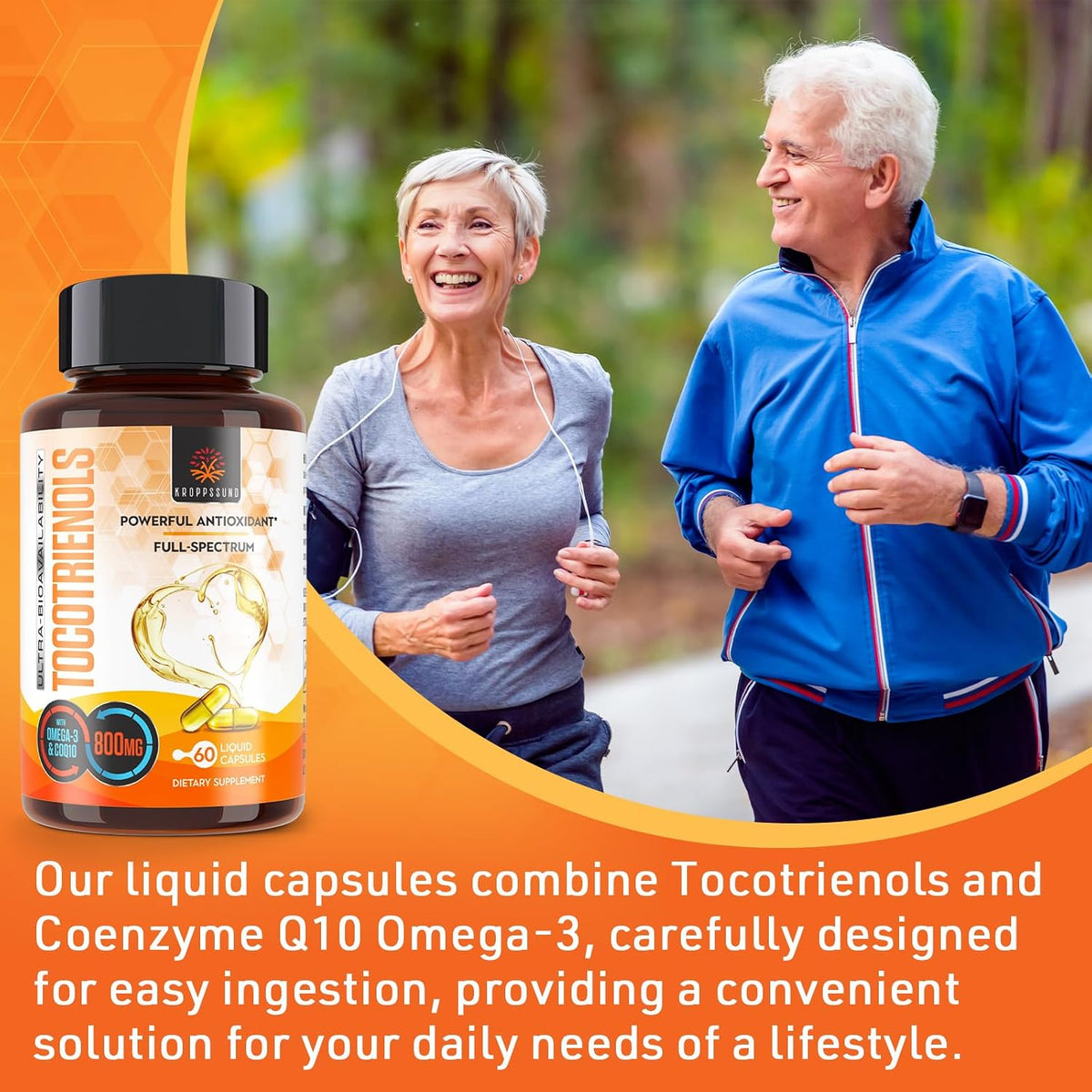 Kroppssund Tocotrienols 800mg Food Supplement – 60 Liquid Capsules - görsel 4