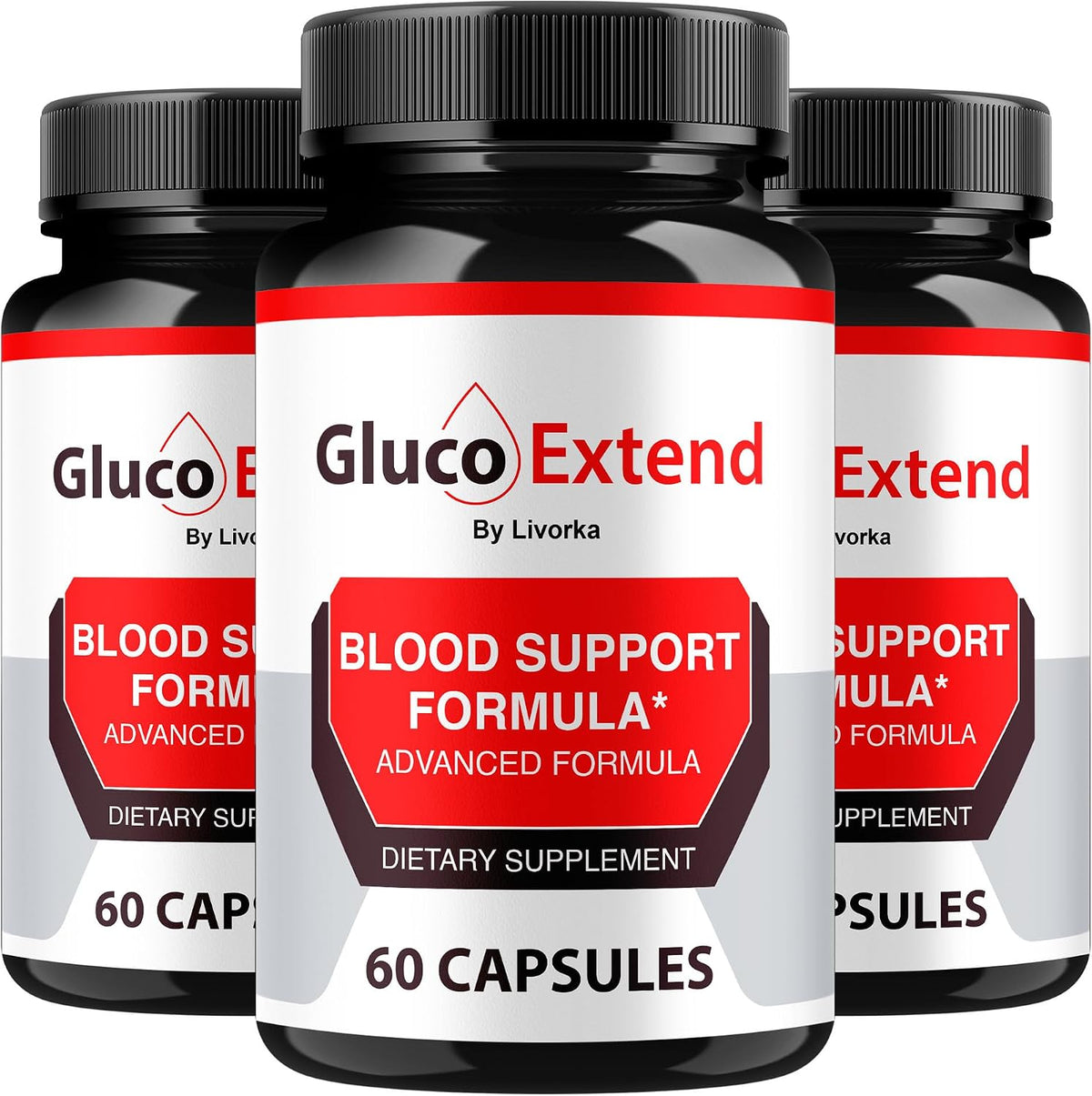 (3 Pack) Gluco Extend - Gluco Extend Capsules for Healthy Glucose Levels, All-Natural Ingredients, Maximum Strength Formula, 180 Capsules for 3 Months - görsel 1