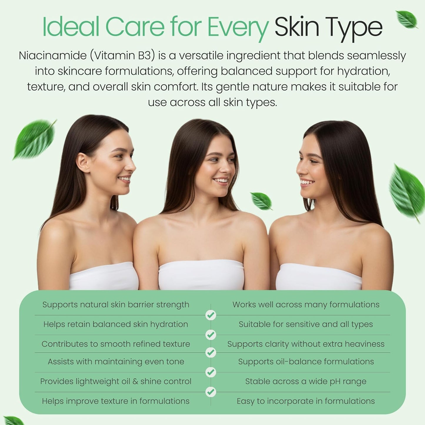 Talsen Chemicals Pure Niacinamide Powder for Skin care (Vitamin B3) - 226 g Cosmetic Grade - görsel 6