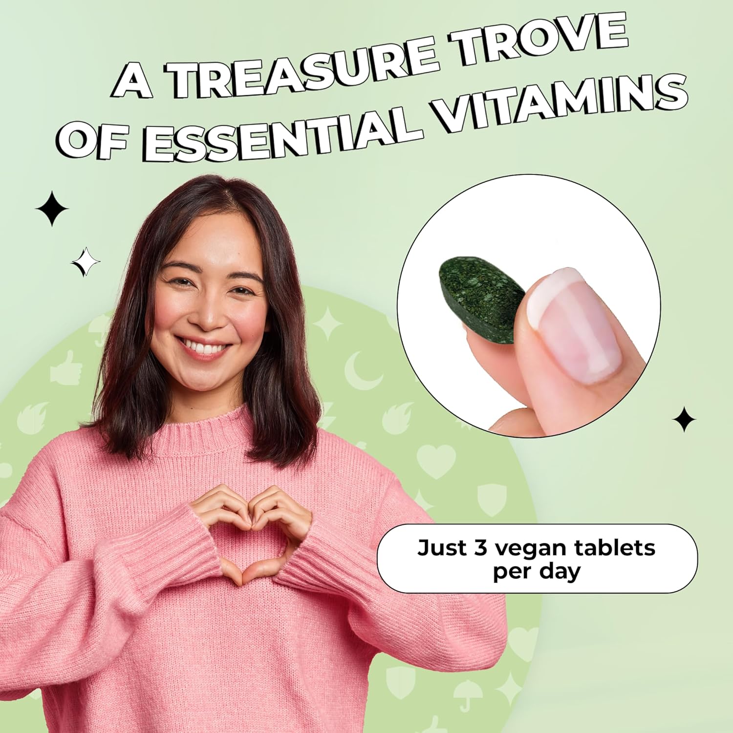 Future Kind Vegan Multivitamins Complete - 42-in-1 Multivitamin for Women and Men with Enzymes, B12, Zinc, and Probiotics (90 Tablets) - görsel 3