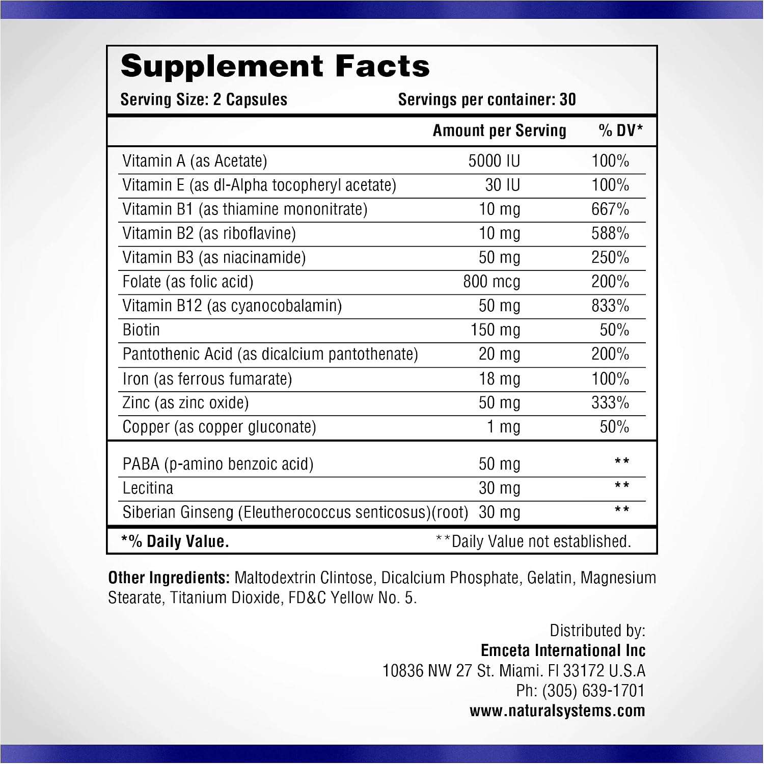 Natural Systems Hair Skin and Nails Supplement - 60 Capsules - UK - görsel 2