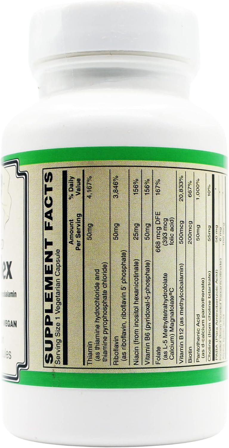 AlchePharma Coenzymated B-Complex High Potency One Daily (30 Capsules) - görsel 2