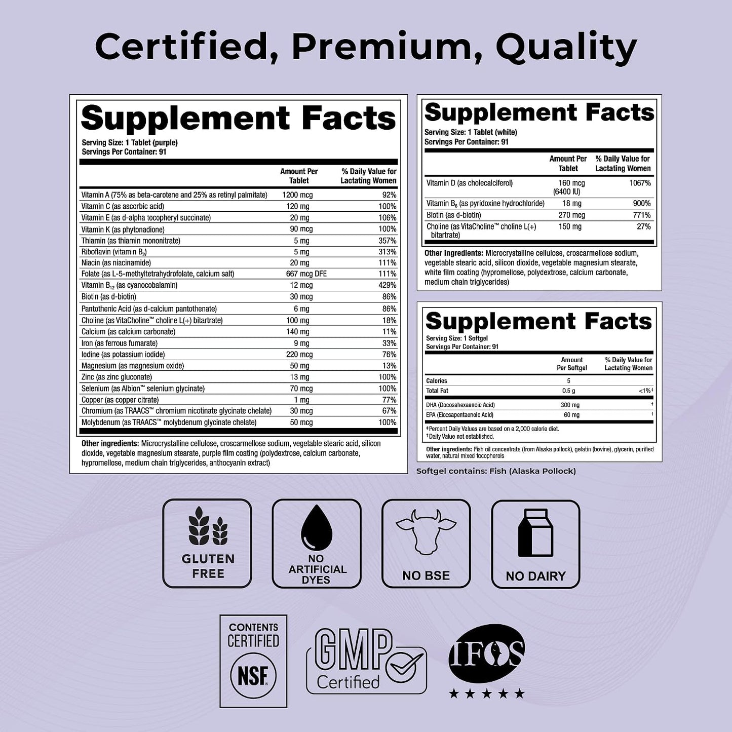 Theralogix TheraNatal Lactation Complete Postnatal Vitamin Supplement (13-Week Supply) - görsel 3