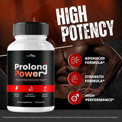 Prolong Power Pills – All-Natural Multivitamin & Mineral Supplement (60 Capsules)