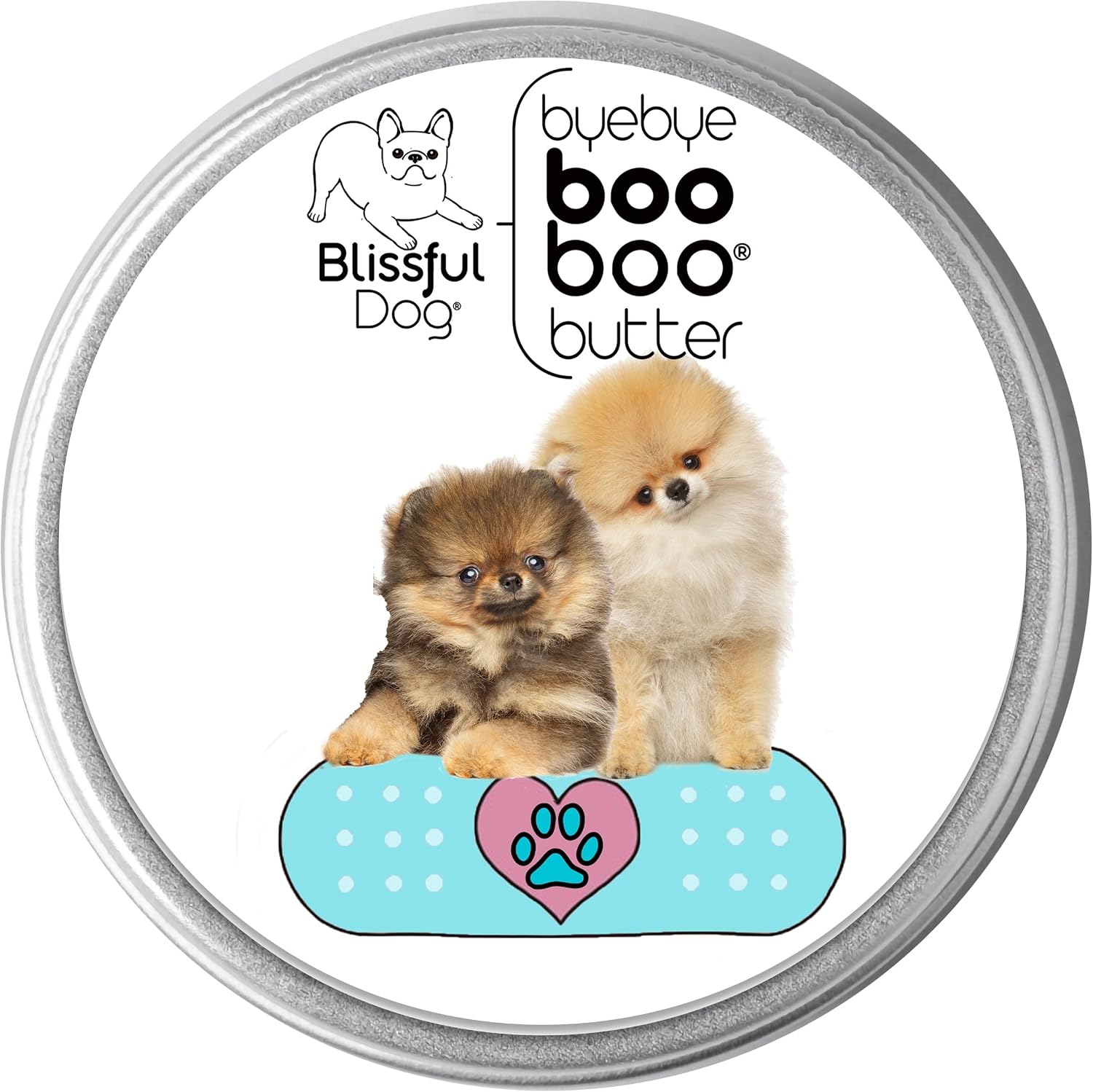 The Blissful Dog 4 oz TIN Pomeranian Booboo Butter - görsel 1