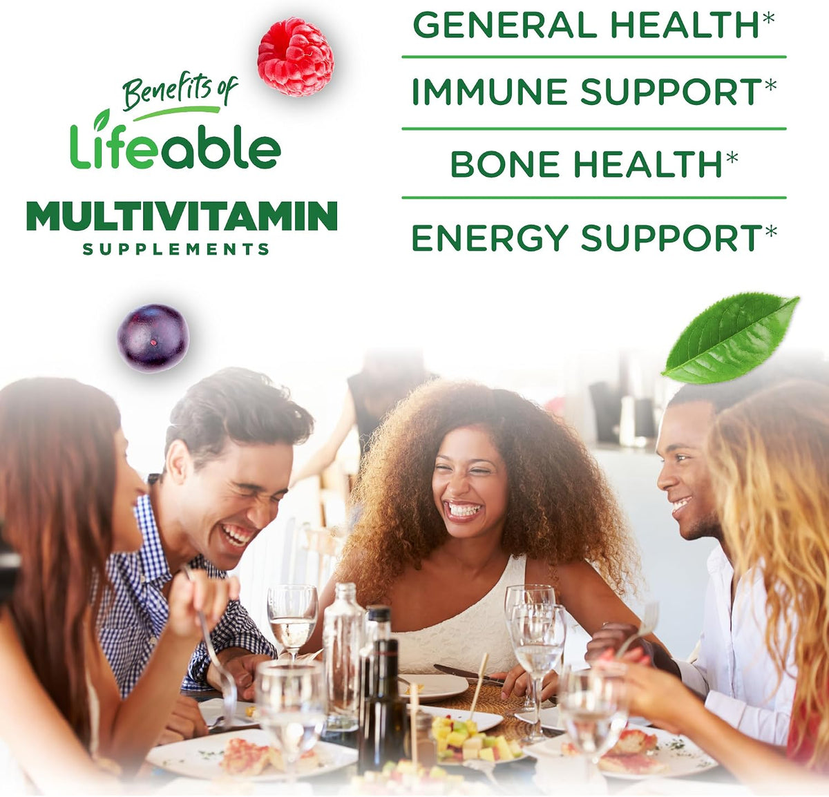 Lifeable Sugar Free Women's Multivitamin Gummy - with Iron and 18 Essential Vitamins - 90 Gummies - görsel 3