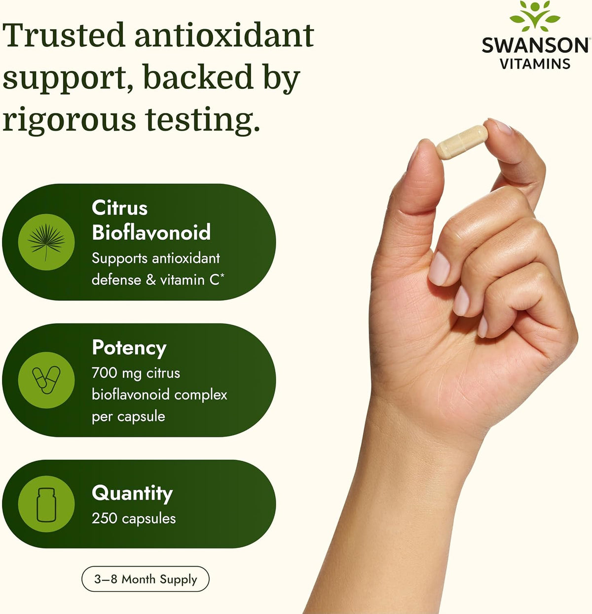 Swanson Full Spectrum Citrus Bioflavonoid Complex - 250 Capsules - görsel 3