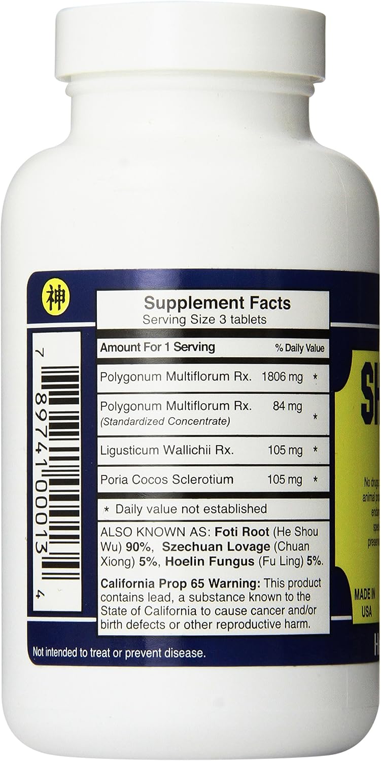 Dr. Shen's Shou Wu Pill (200 Tablets – One Month's Supply) - görsel 3