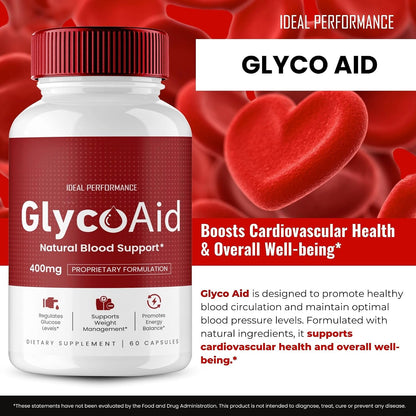 Glyco Aid Capsules Advanced Blood Support Formula (2 Pack)