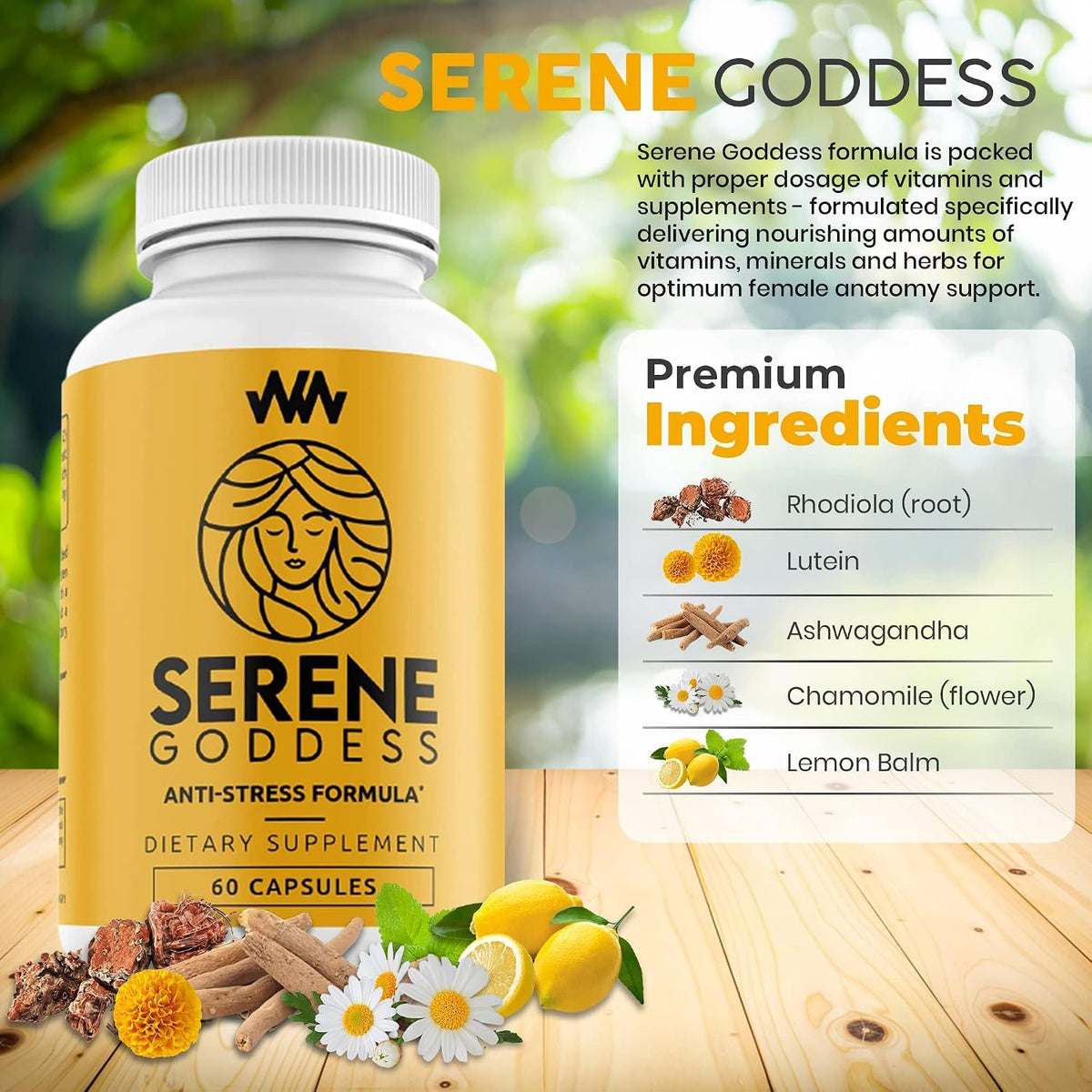 Warped Wellness Serene Goddess – Women's Mood and Relaxation Supplement - görsel 4