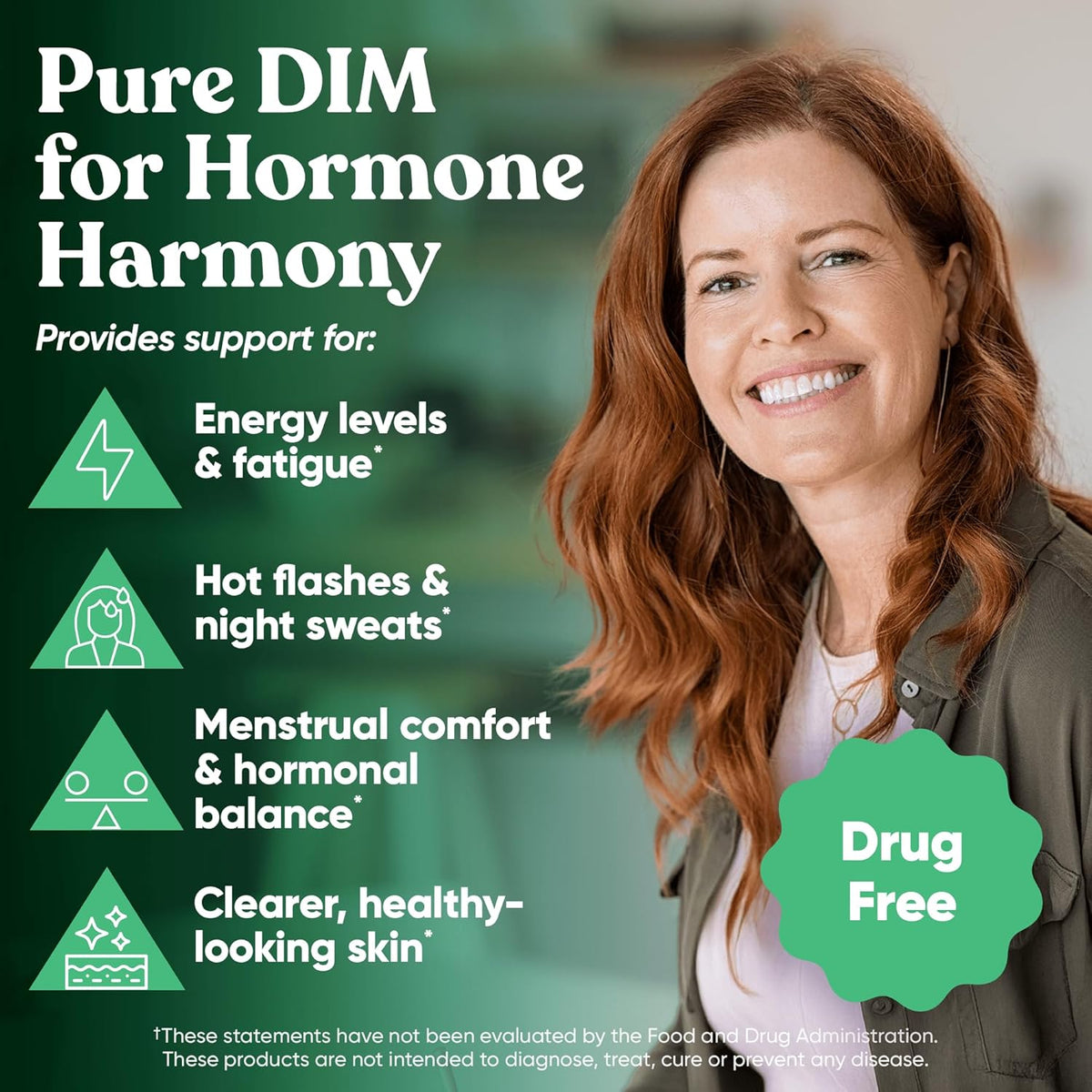 Eu Natural Pure DIM 200mg Supplement – Oestrogen Hormone Balance – with BioPerine – 60 Vegan Soft Capsules - görsel 2