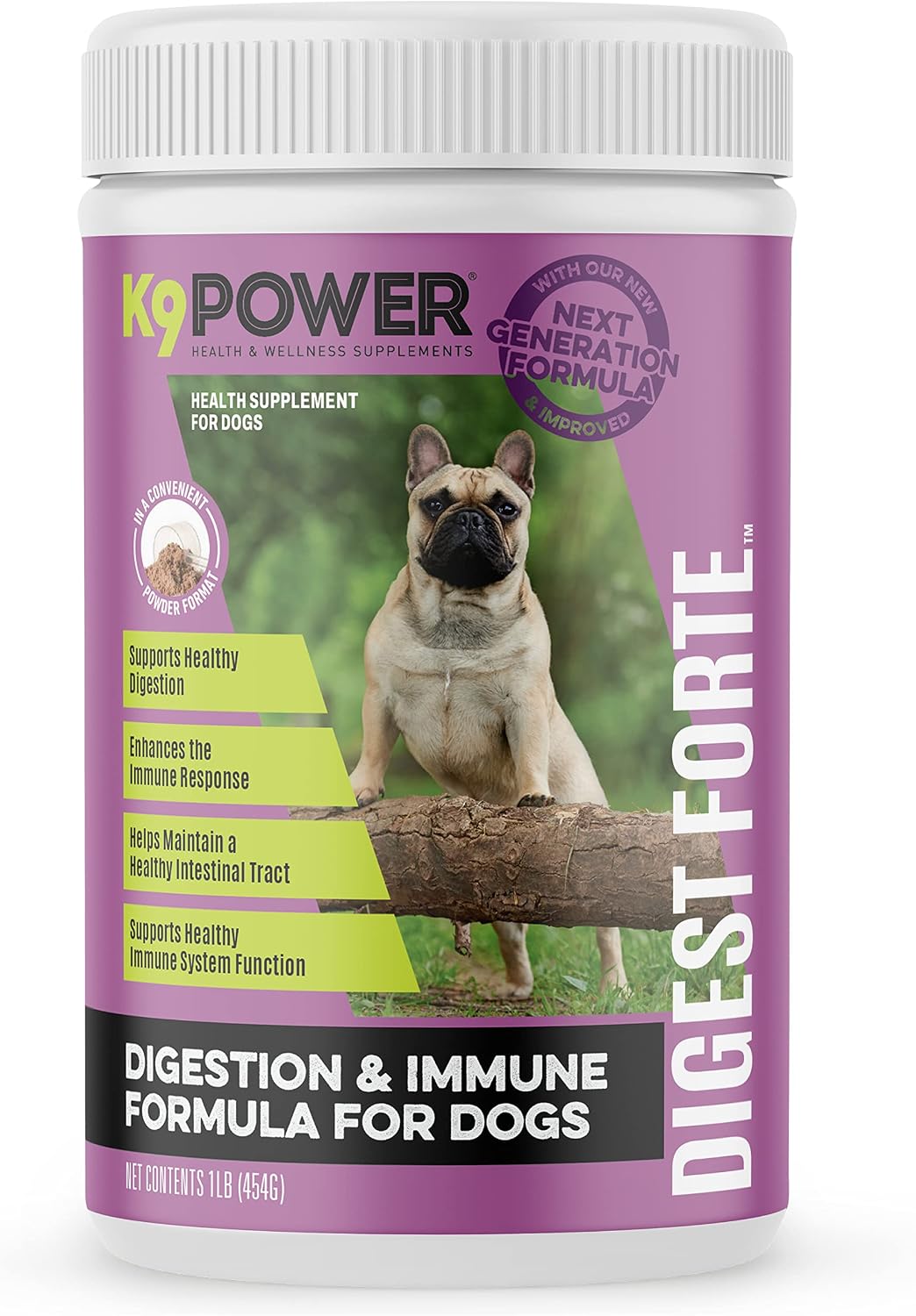 Digest Forte – Advanced Digestive & Immune Support for Dogs – Probiotic, Prebiotic, Postbiotic Blend with Salmon Oil, Ginger, Kelp, Pomegranate, L-Glutamine – Gas, Stool, Eye & Gut Relief - görsel 1