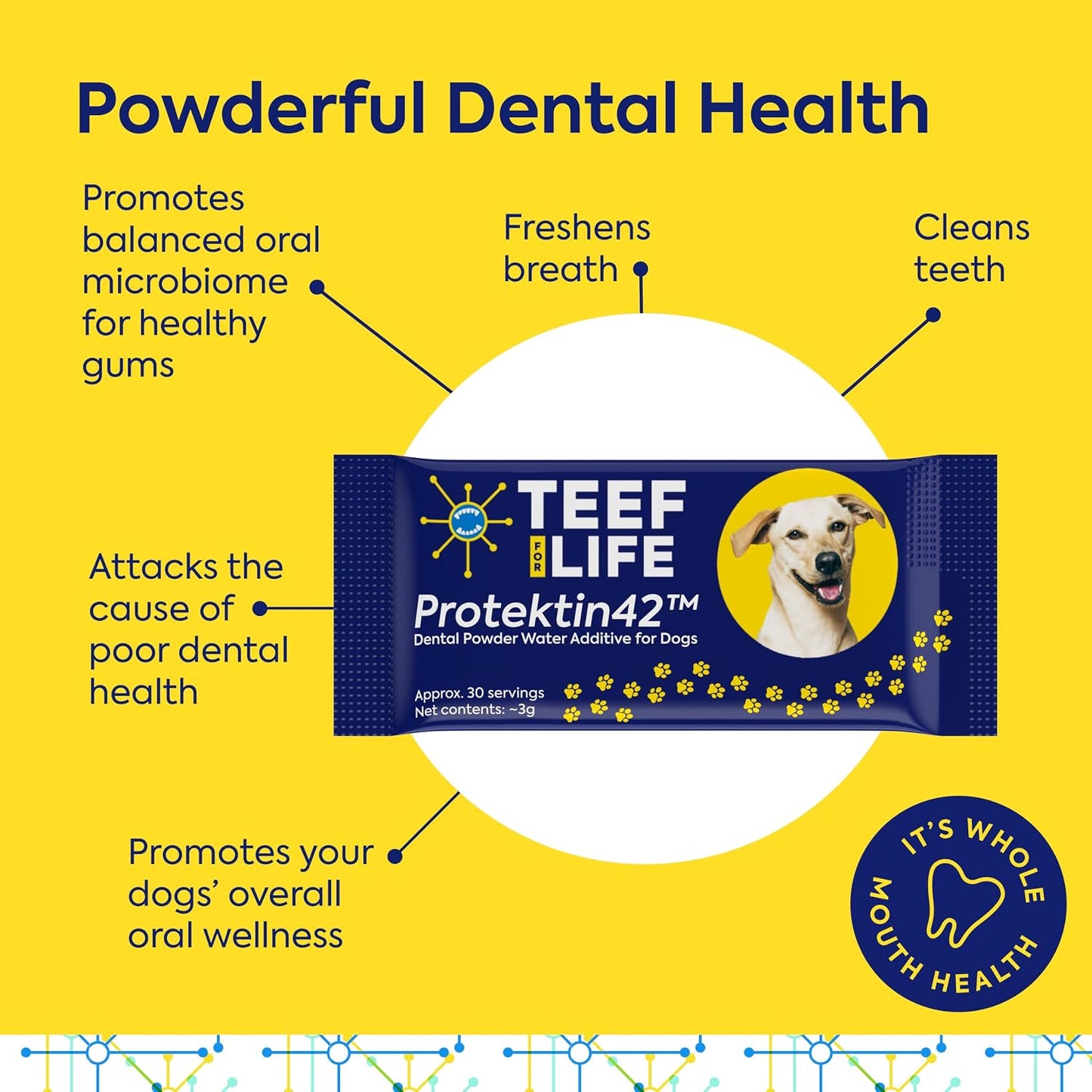 Protektin42 Prebiotic Dog Dental Powder Refill – 30 Servings - görsel 3