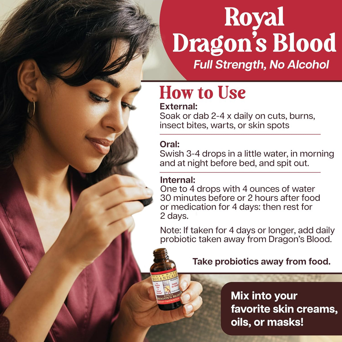 Whole World Botanicals Royal Dragon's Blood – Herbal Supplement – Liquid Extract, 1 oz (30 ml) - görsel 4
