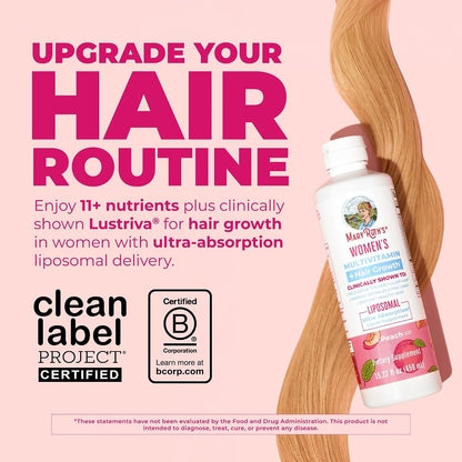 MaryRuth's Women's Multivitamin + Lustriva Hair Growth Liposomal | Biotin 10000mcg | Clinically Tested for Thicker, Fuller – Image 2