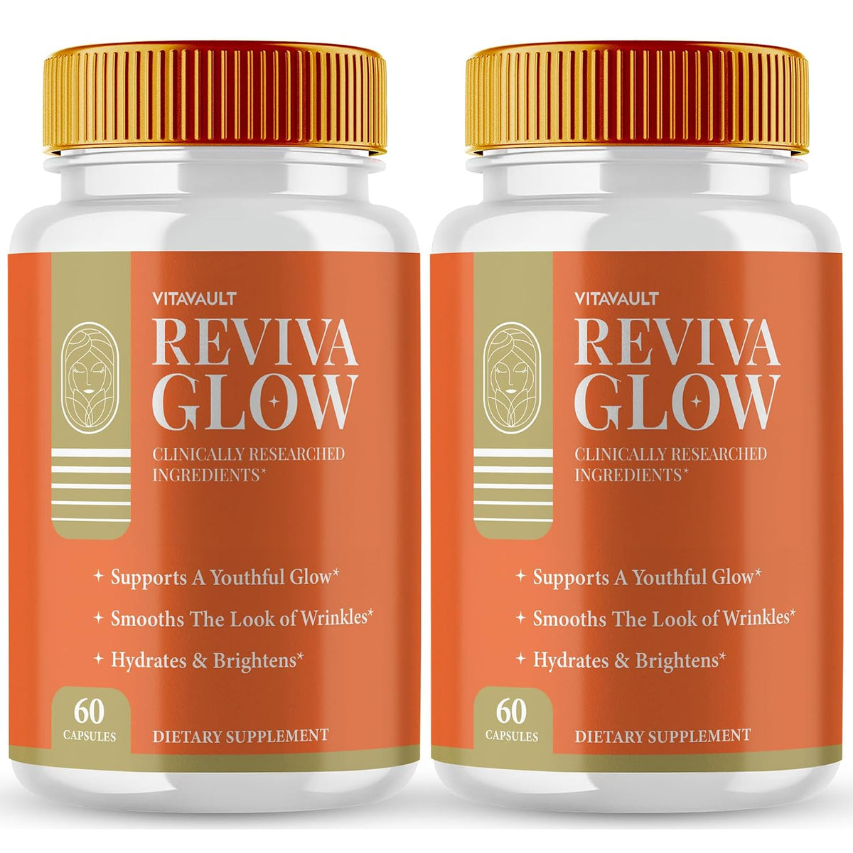 Reviva Glow Capsules – Maximum Strength Skin Support Supplement (2-Pack) - görsel 1