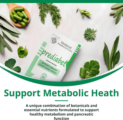 Prediabet - 100% Pure Annona Muricata Leaf (Soursop) Capsules – Herbal Supplement for Immune Function, Metabolic Wellness & Vitality – Antioxidant Benefits – 60 Capsules