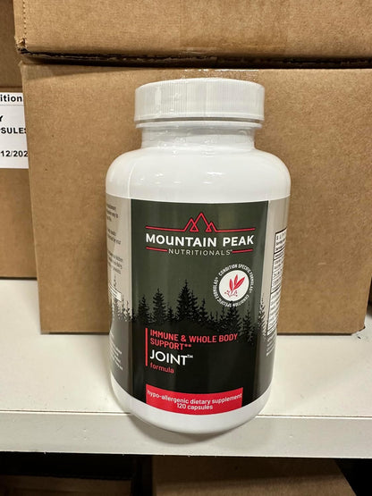 Mountain Peak Nutritionals Joint Formula - Joint Support Supplement with Glucosamine, Boswellia and Vitamin C - Supports Joint Flexibility and Mobility - Hypoallergenic (120 Capsules)