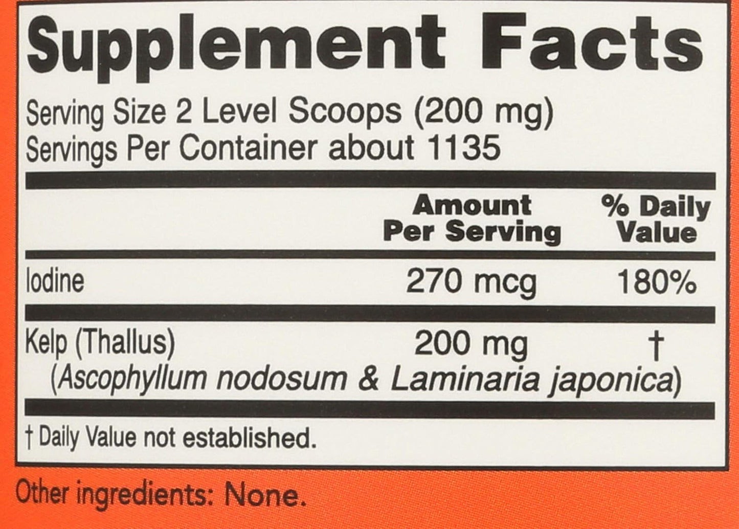 NOW Foods Norwegian Kelp Powder, 8 oz - görsel 3