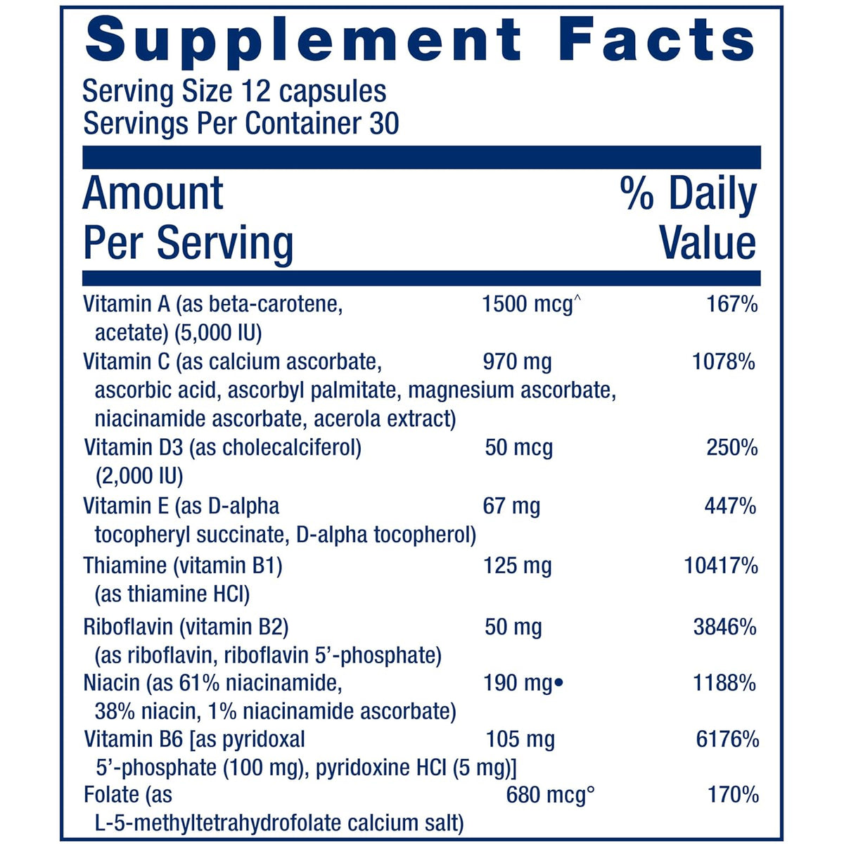 Life Extension Mix™ Capsules Without Copper – High Potency Advanced Vitamin, Mineral, Fruit & Vegetable Formula - görsel 4