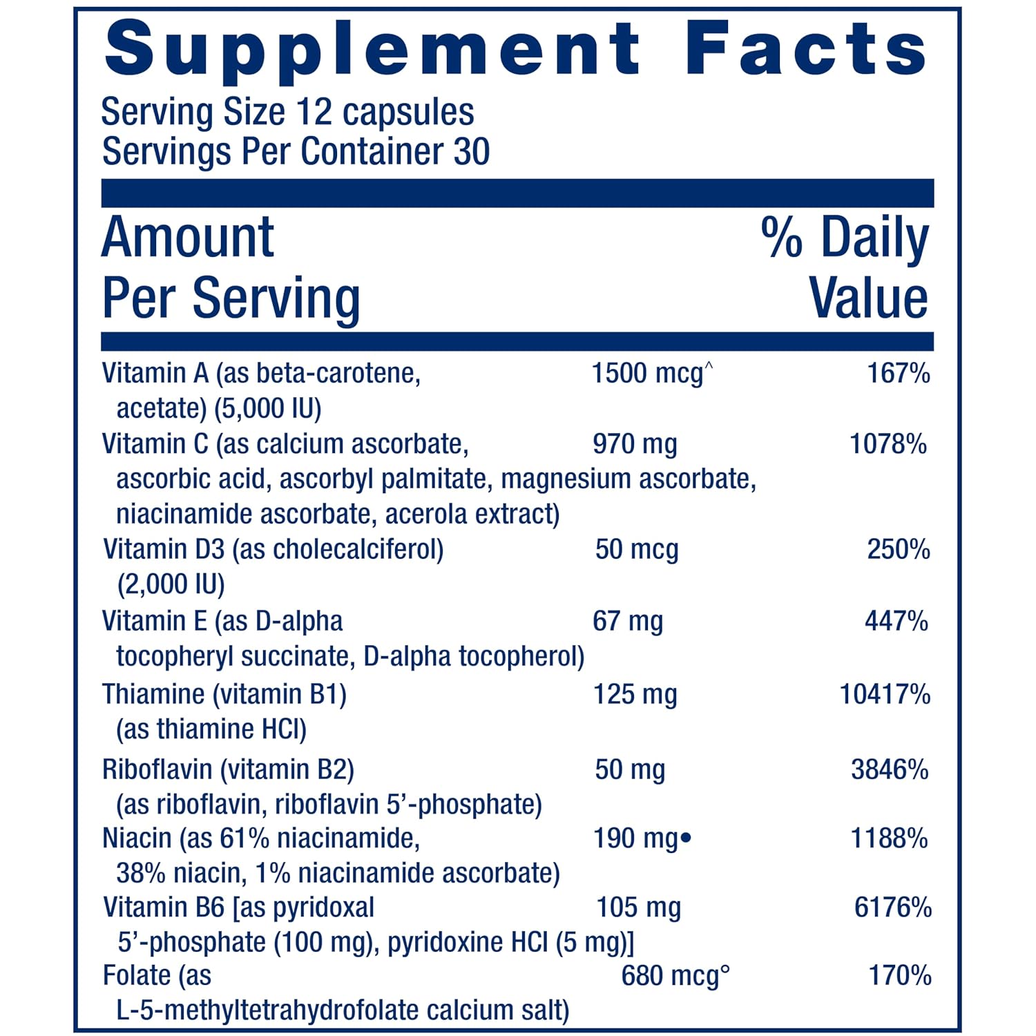 Life Extension Mix™ Capsules Without Copper – High Potency Advanced Vitamin, Mineral, Fruit & Vegetable Formula - görsel 4