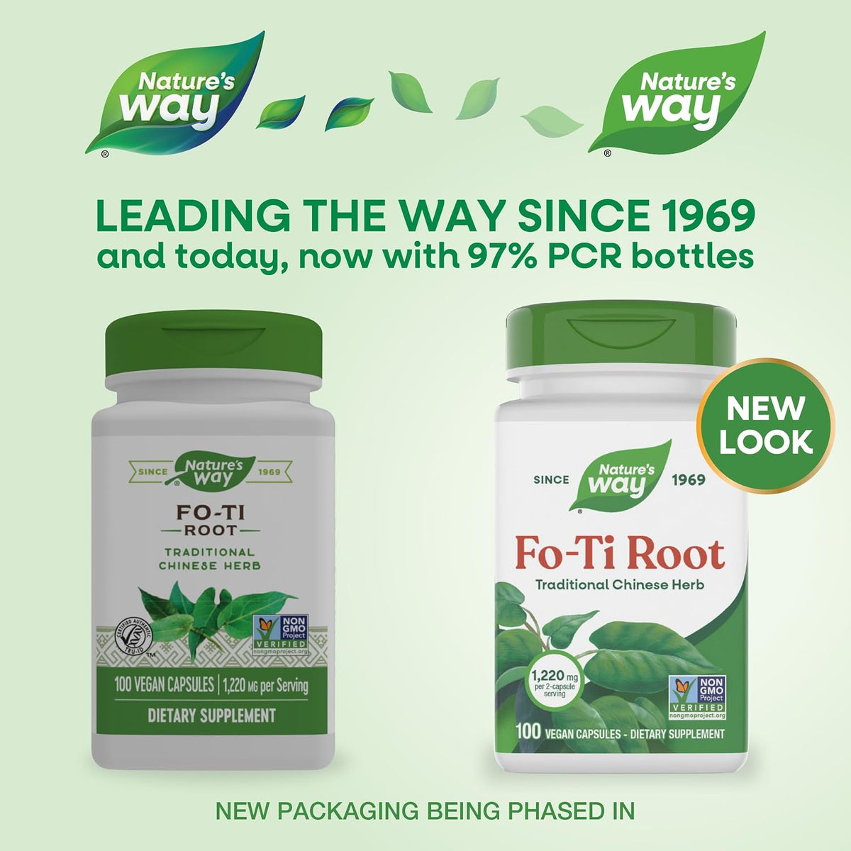 Nature's Way Fo-Ti Root, Traditional Chinese Herb, 1,220 mg per Serving, 100 Vegan Capsules - görsel 2
