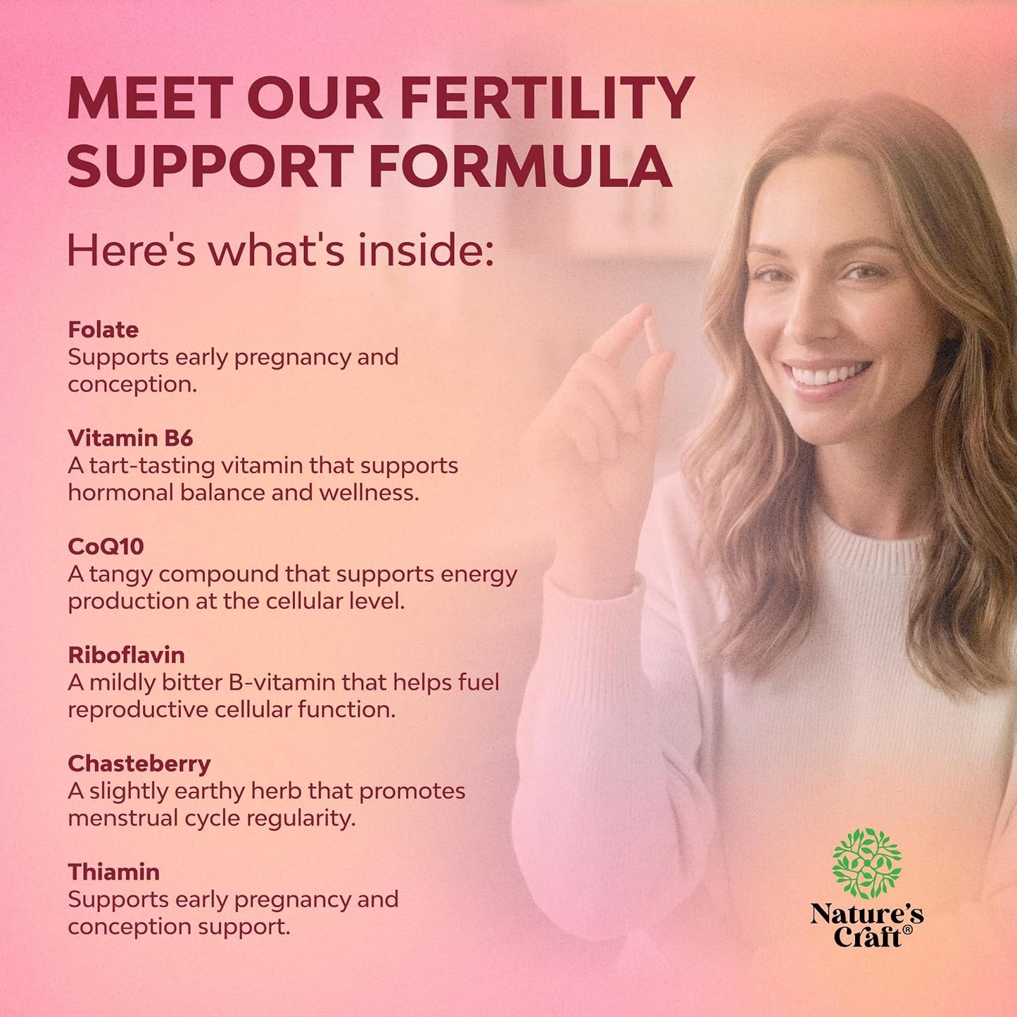 Female Fertility Supplement with Prenatal Multivitamins - görsel 2