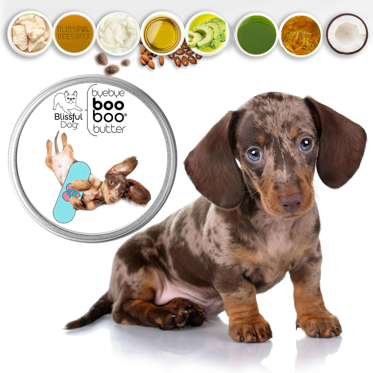 The Blissful Dog 113 g TIN Dachshund Booboo Butter - görsel 2