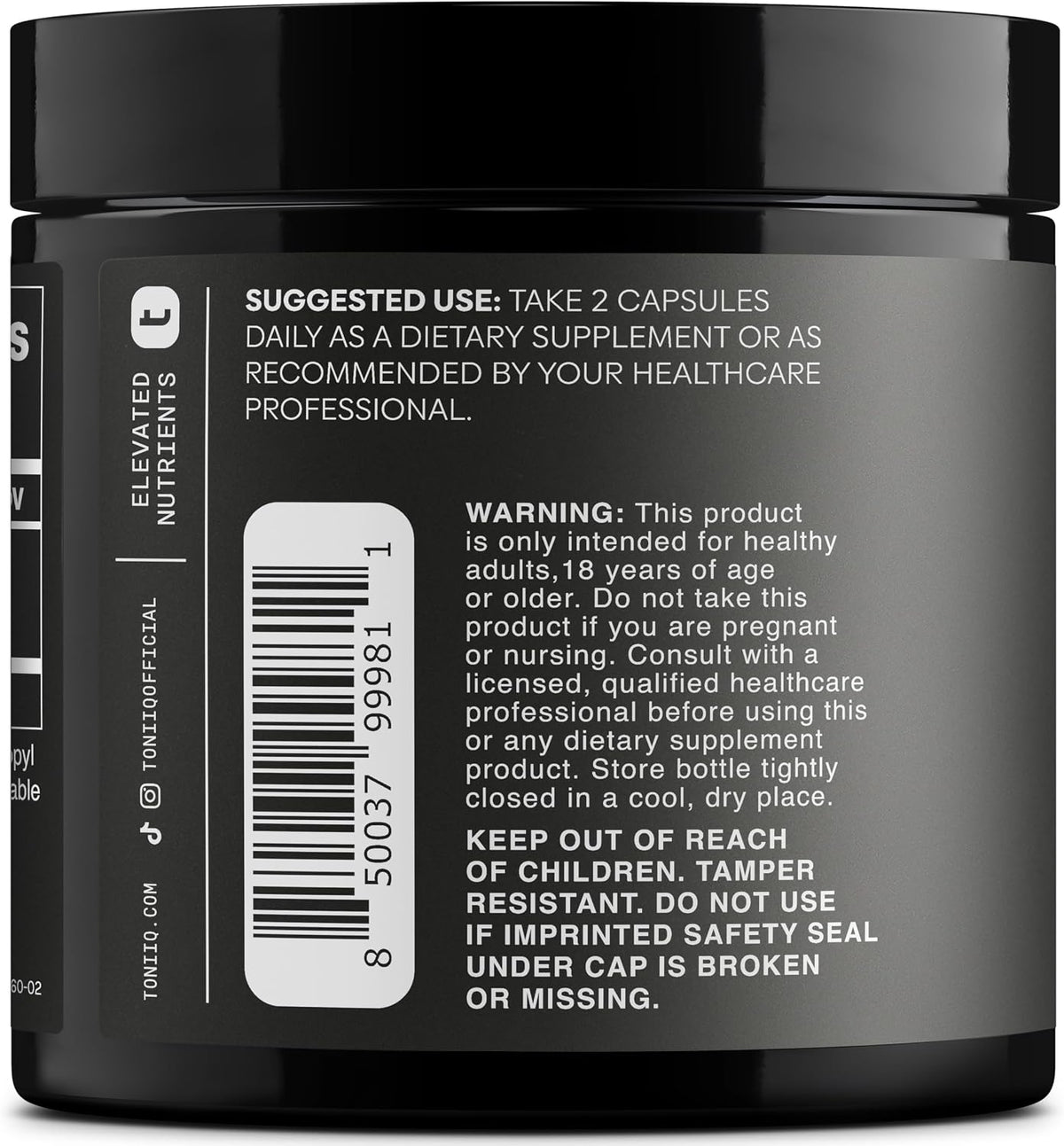 Toniiq Ultra High Potency Trans Resveratrol 1000mg - 98% Pure - 60 Capsules - görsel 8