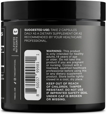 Toniiq Ultra High Potency Trans Resveratrol 1000mg - 98% Pure - 60 Capsules