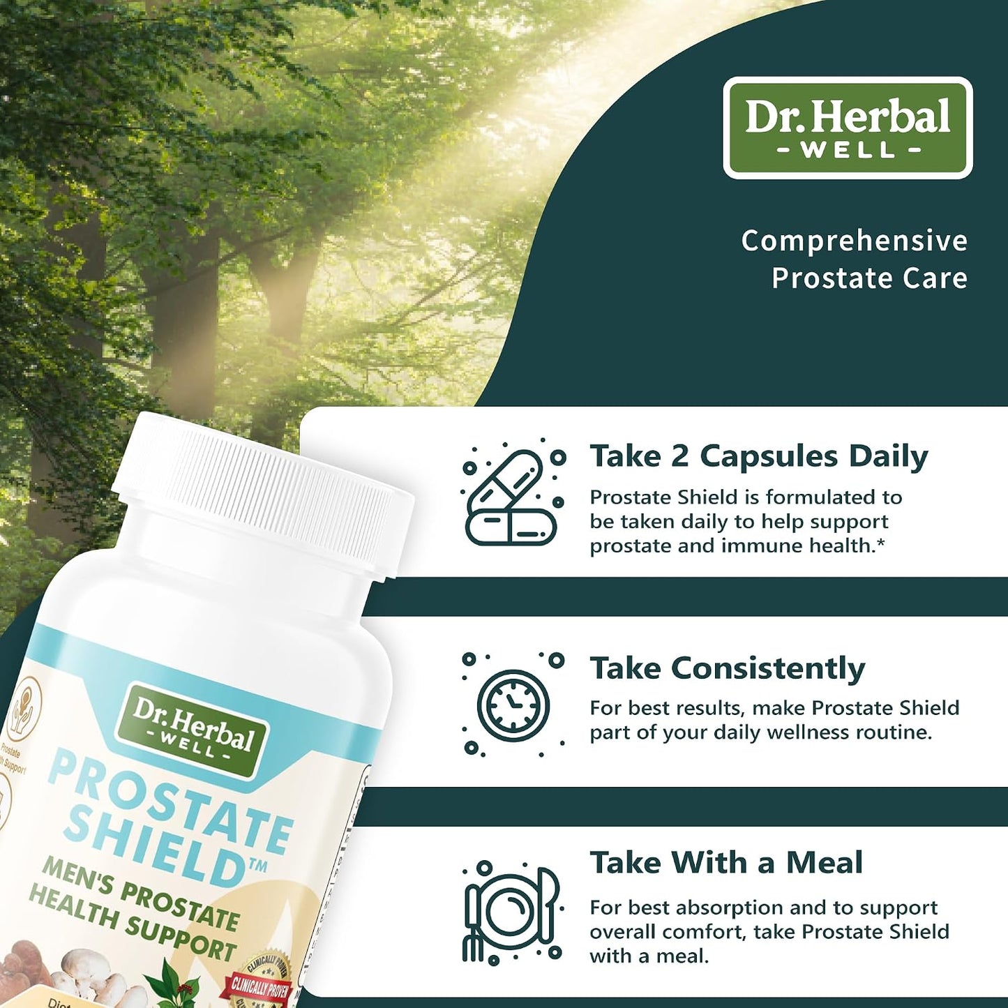 DR. HERBAL WELL Prostate Shield – Natural Herbal Support for Prostate & Immune Health - görsel 6