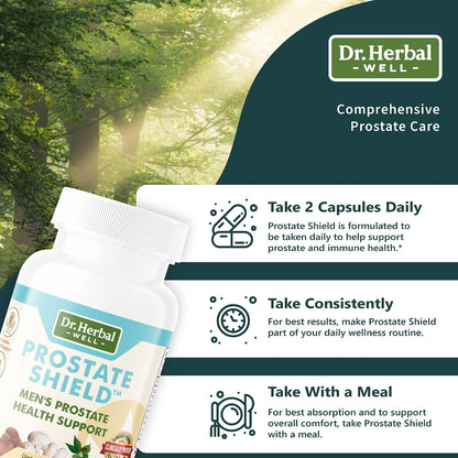 DR. HERBAL WELL Prostate Shield – Natural Herbal Support for Prostate & Immune Health