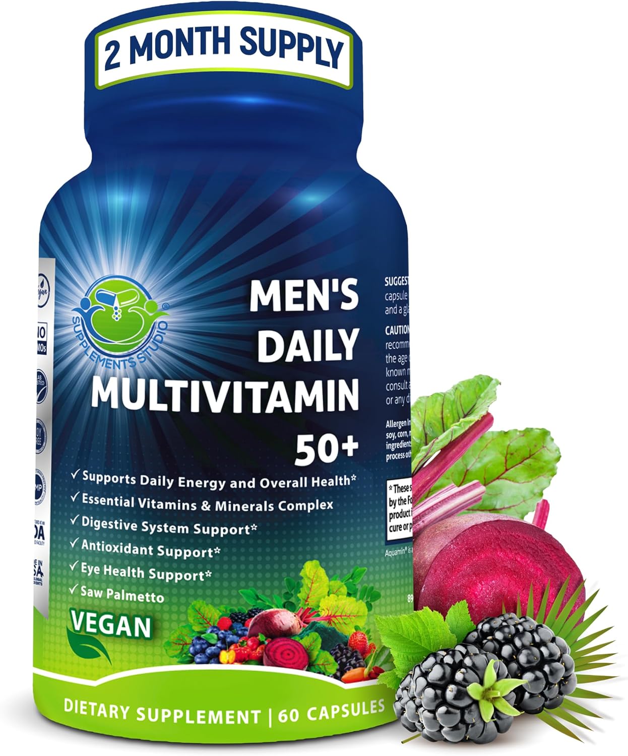 Women's Daily Multivitamin with Iron – Vegan Methylated Multivitamin with Biotin, Organic Superfoods, Probiotics, B-Complex - görsel 10