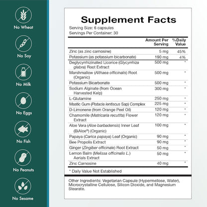 Natura Health Products Digest Mend - Gut Health Supplement with DGL, Aloe Vera, and Herbs (180 Capsules)