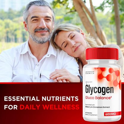(3 Pack) Glycogen Balance Capsules - Glyco Balance Advanced Formula Glycogen Supplement Capsules - All Natural Vitamin Supporting Healthy Living and Wellness in a Daily Premium Capsule (180 Capsules)