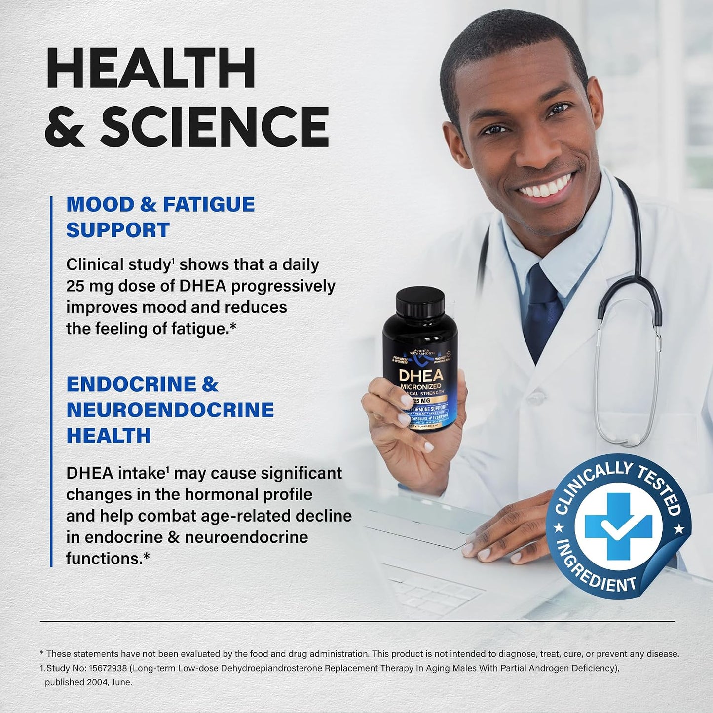 DHEA 25mg – Micronised DHEA Supplement for Hormone Balance & Energy Support – 120 Capsules - görsel 5