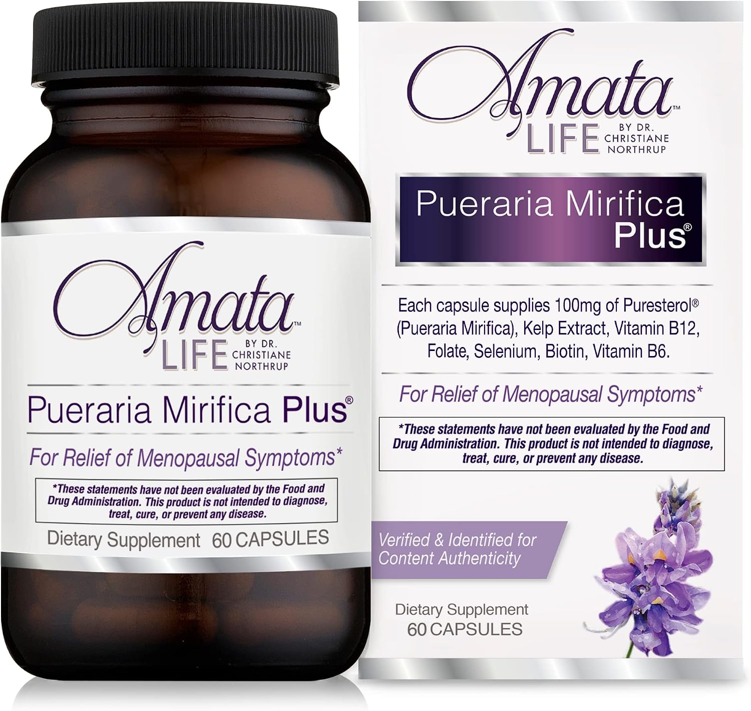 Amata Life Pueraria Mirifica Plus Capsules – 60 Capsules (30-Day Supply) - görsel 1