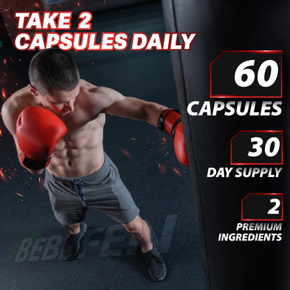 Berberine HCl Supplement - 60 Capsules - Non-GMO, Gluten-free