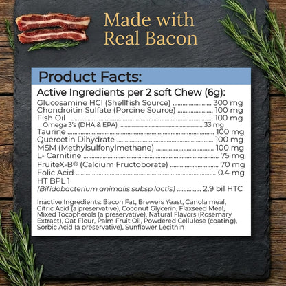 Multivitamins, Balanced Nutrition for Your Great Dane, 90 Chews, Made in the United States with Real Bacon