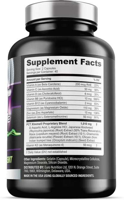 Iron Labs Nutrition PCT Xtreme – Post-Cycle Support for Men – 80 Capsules