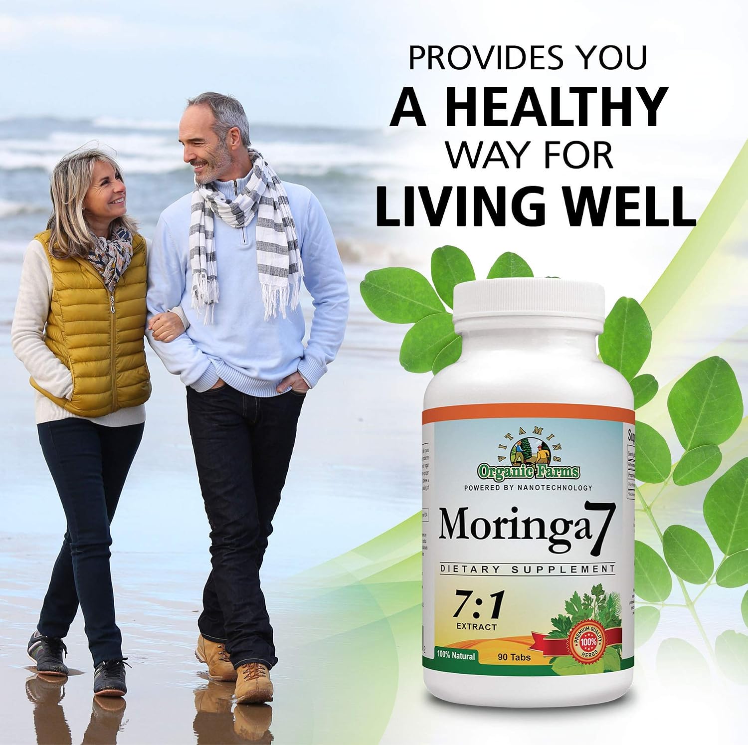 Moringa 7 Super Grass – 100% Natural Organic Moringa Oleifera Extract, 1875 mg - görsel 5