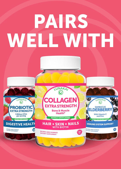 Lunakai USA-made Women's Multivitamin Gummies – Daily 16 Multi Vitamins for Energy & Wellness, 60 Gummies