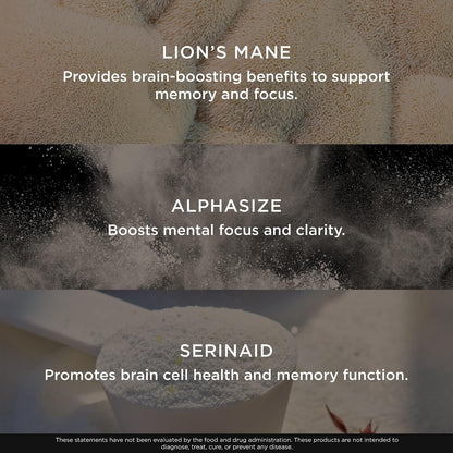 Genius Consciousness - All-in-One Brain Health Supplement for Clarity, Concentration, Creative Thinking, Energy & Memory - Snow Cone Flavour (15 Servings)