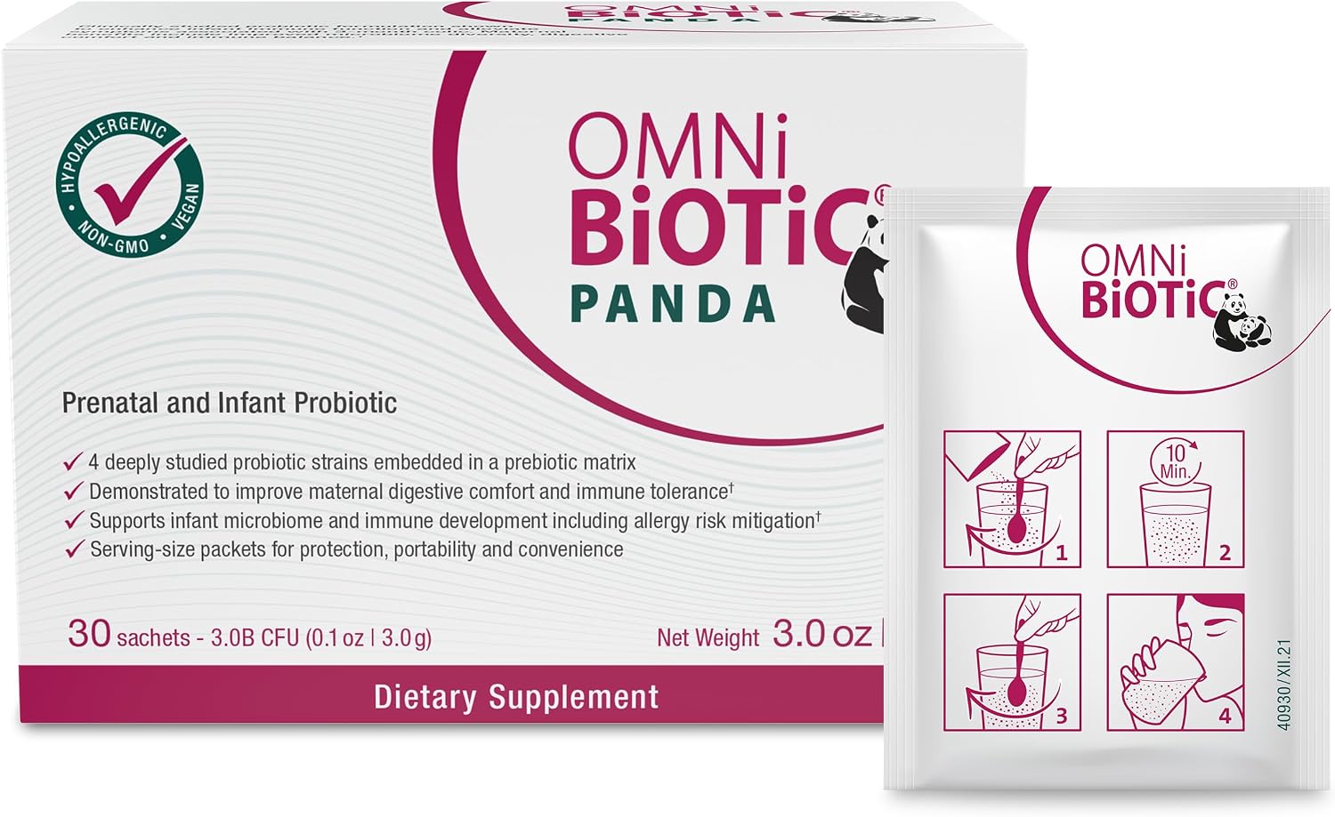 OMNi BiOTiC Panda – Prenatal and Infant Probiotic - görsel 1