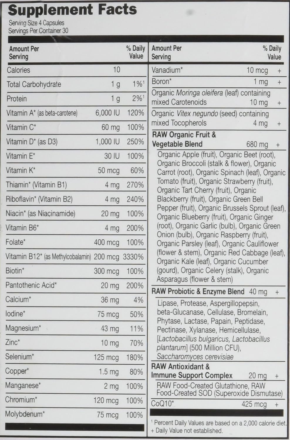 Garden of Life, Vitamin Code 50 Wiser Women's Multi, 120 Vegan Capsules - görsel 2
